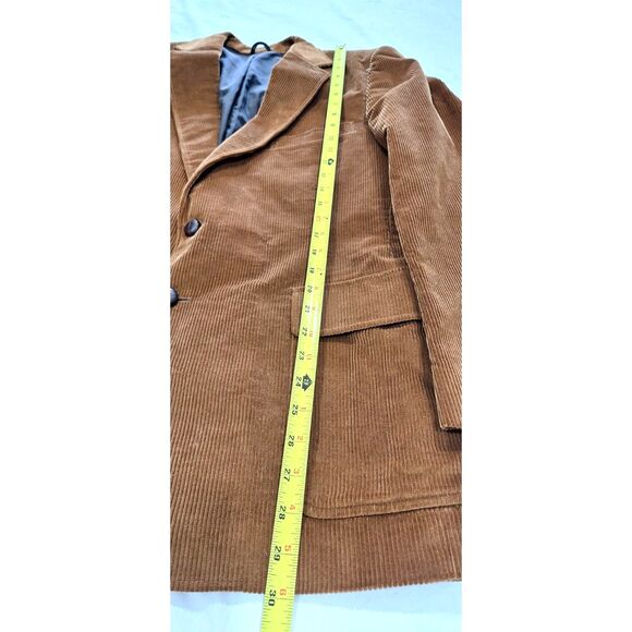 Mens Vtg 911 Collection Brown Corduroy 2 Button Sport Coat Blazer Size 42R NWT - Picture 14 of 14